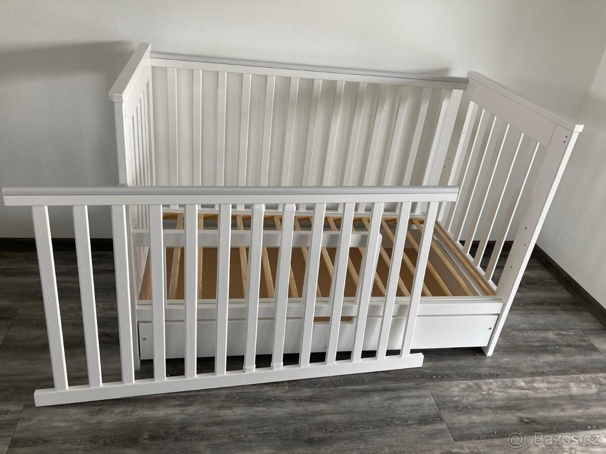 Klups dětská postýlka 120x60 cm se zábranou + matrace - 8