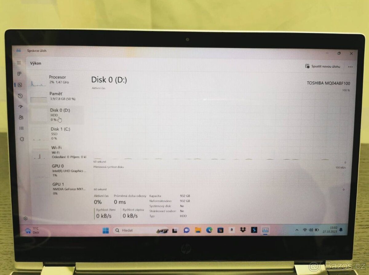 Notebook HP Pavilion x360 - 8