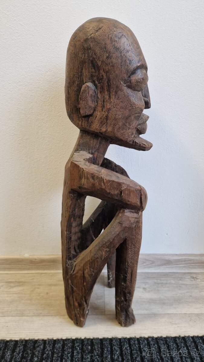 Dvojice ancestorálních figur kmen IGBO - Nigérie, dovoz 1950 - 8