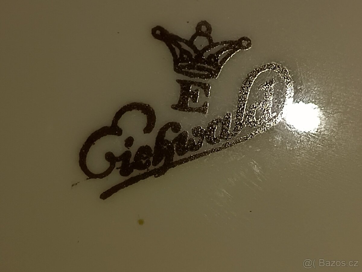 Porcelánový servis EICHWALD a Broušené skleničky - 8