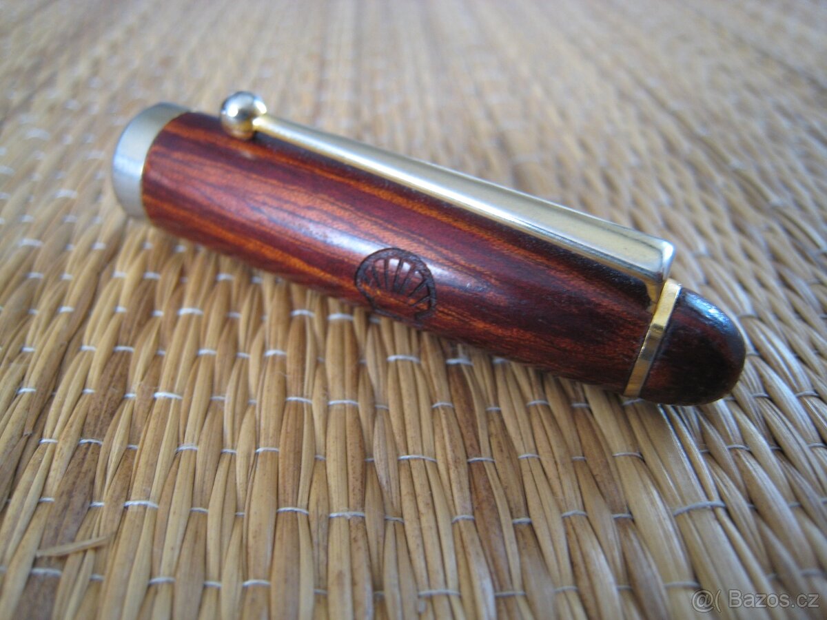 Nové kuličkové pero ze dřeva Rosewood s logem SHELL - 8