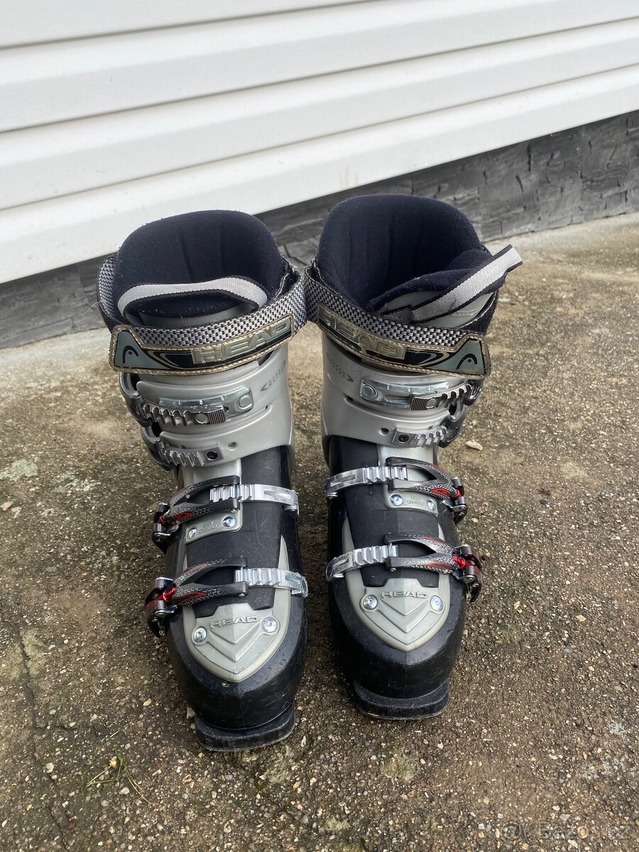 Lyže Rossignol 162cm + lyžáky + hůlky - 8