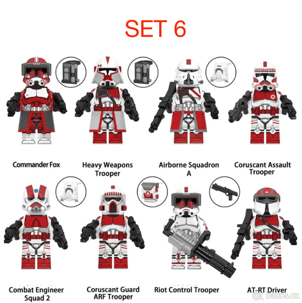 Rôzne figúrky Star Wars 2 (8ks) typ lego - nové - 8