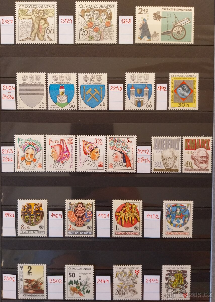 Známky ČSR – 5 - 8