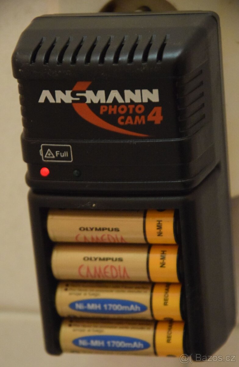 Nabíječka AA + AAA baterií ANSMANN pro 4ks + 4x AA NIMH akku - 8