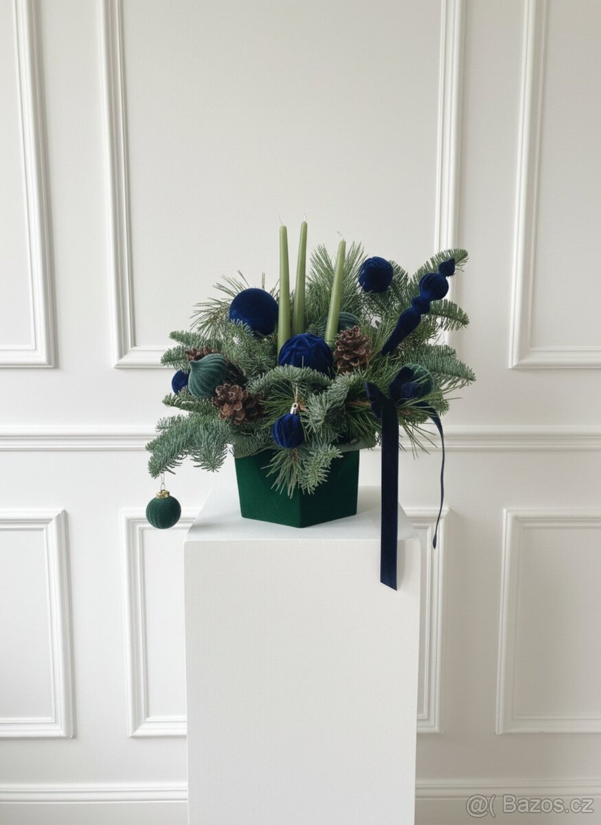 Vánoční dekorace s živého Nobilisu - 8