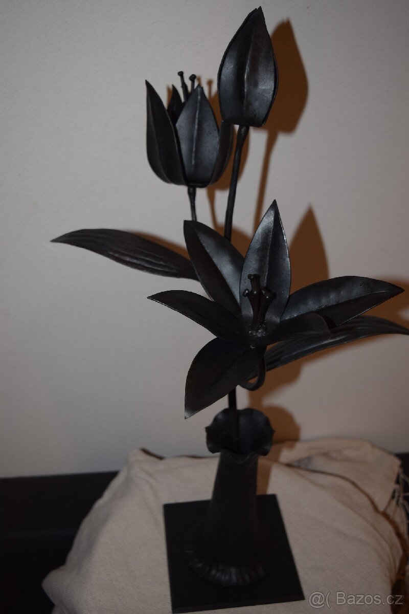 Kovaná květina , kovaná lilie, kovaná růže atd. - 8