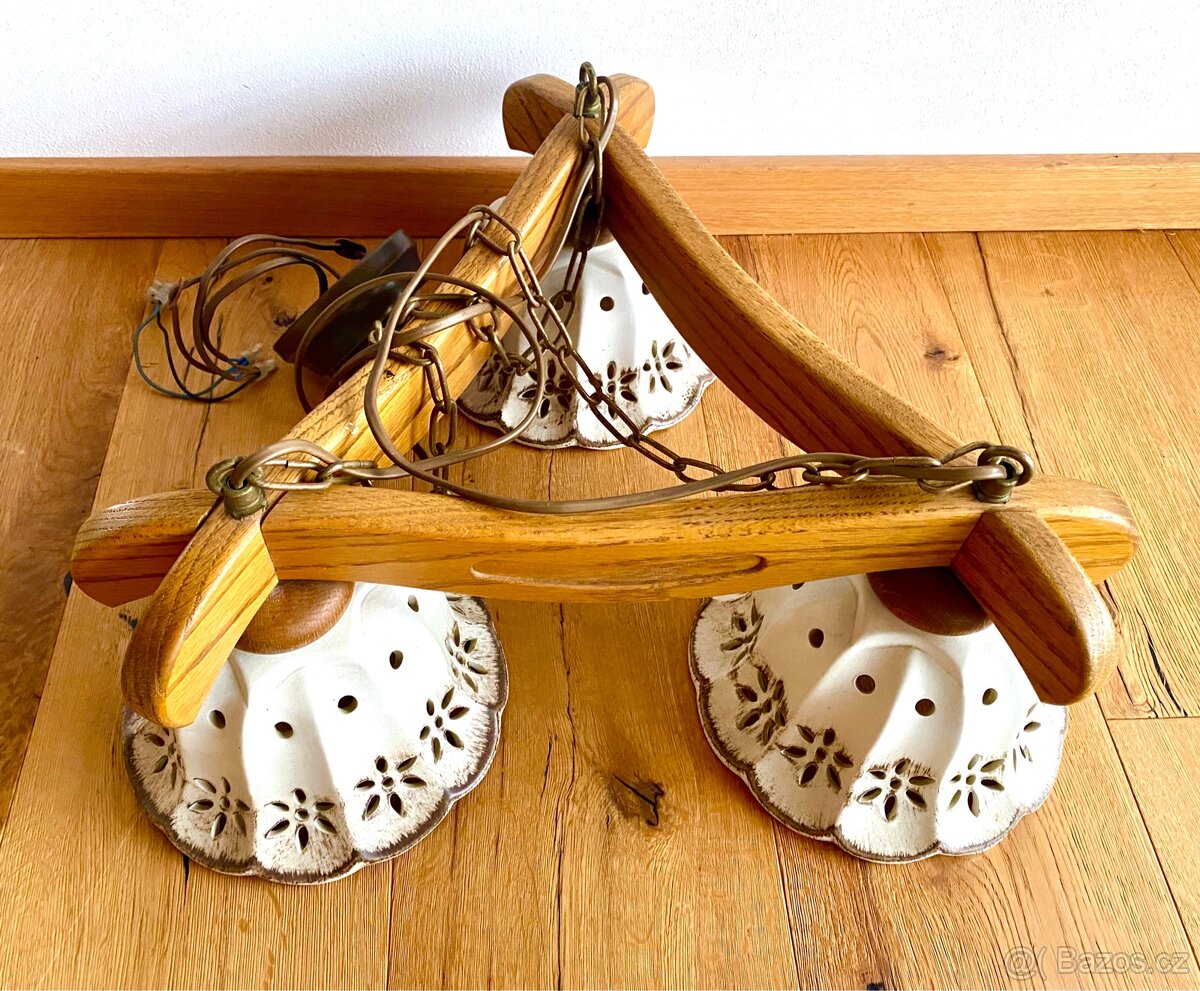 Starý krásný romantický lustr - 8