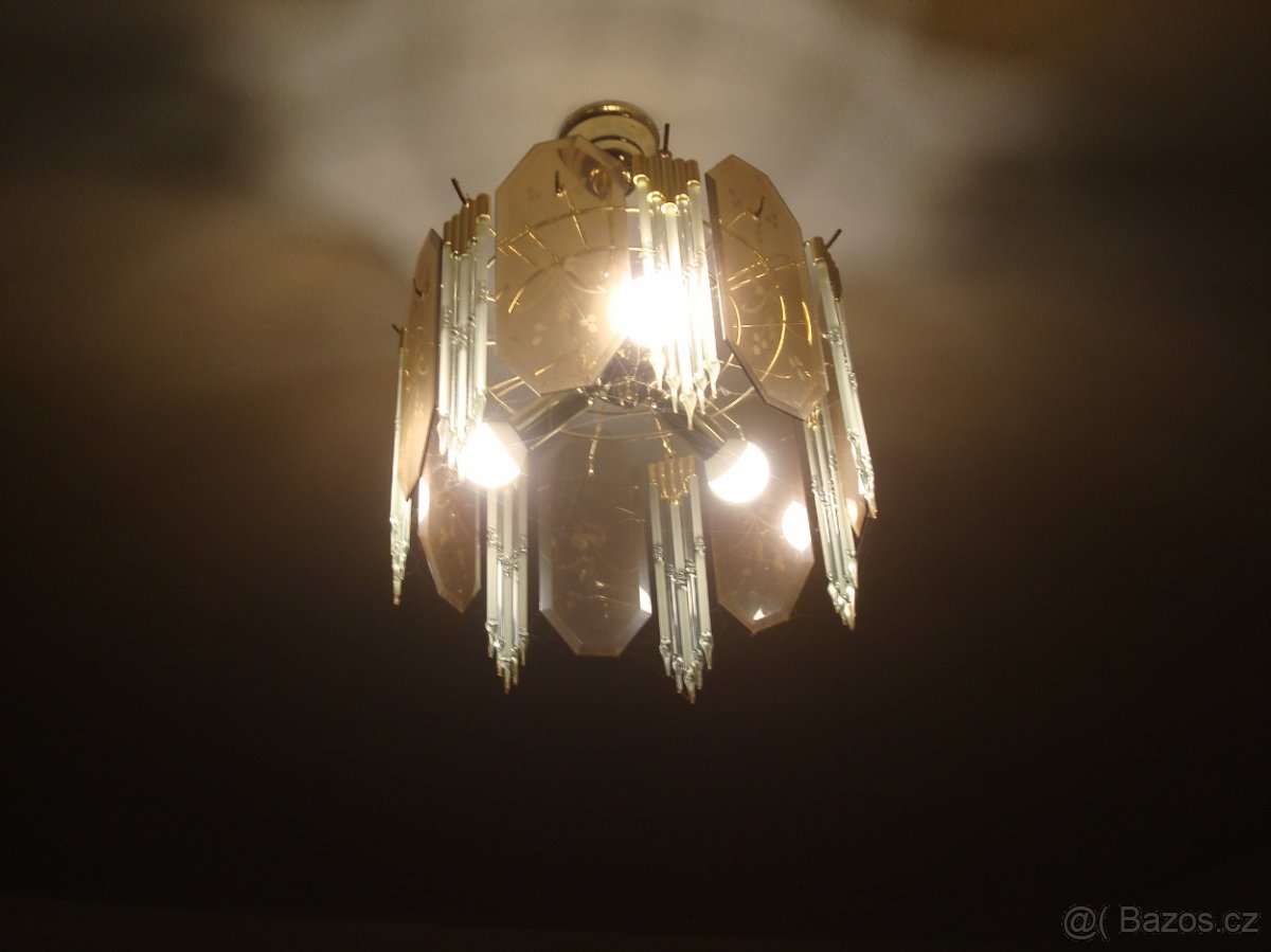 Lustr broušený starožitný - 8