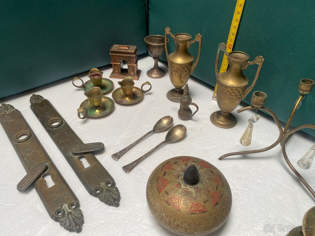 vintage mosazné a bronzové předměty - 8