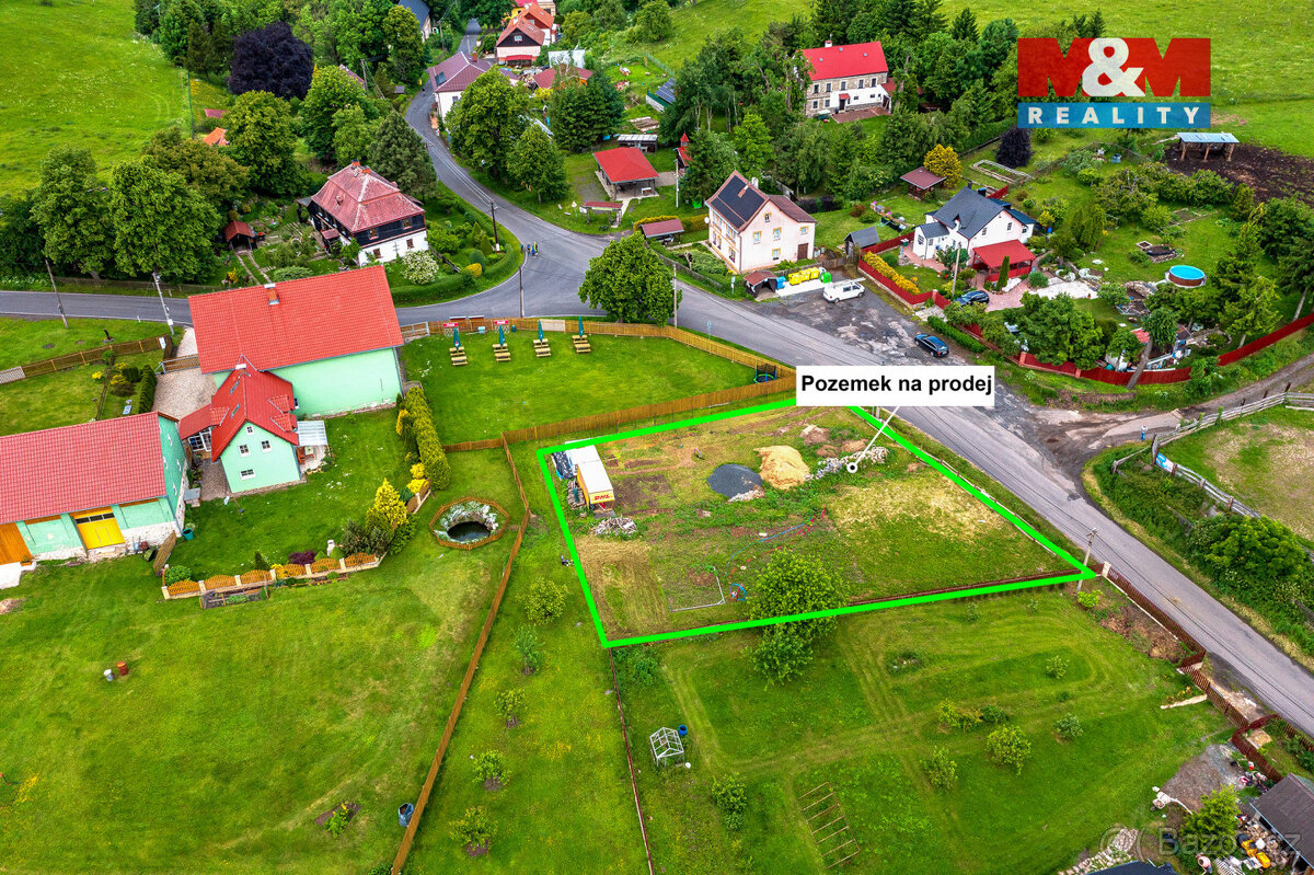 Prodej zasíťovaného pozemku, 1163 m2, Rychnov - Verneřice - 8