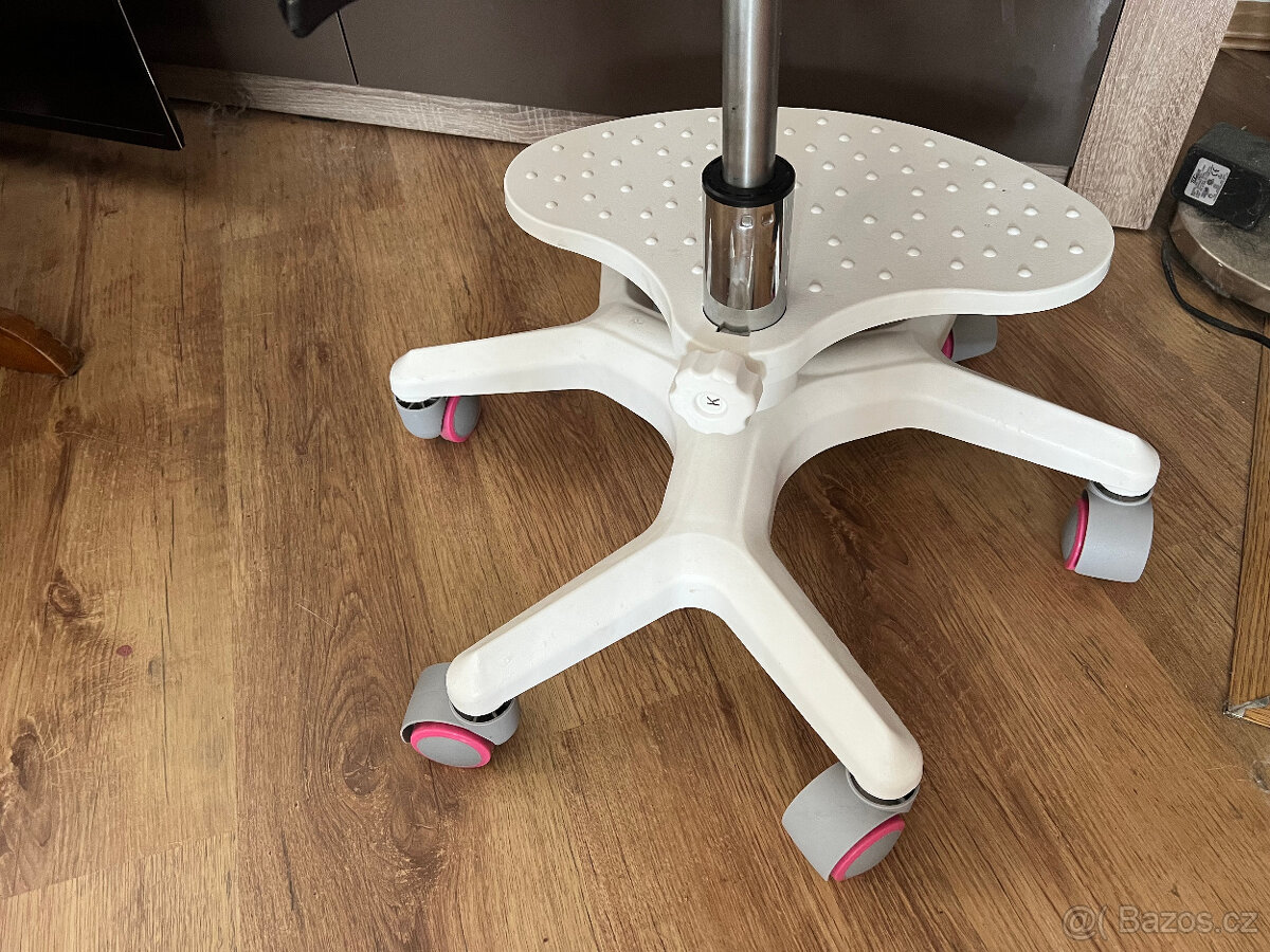 Kolečková židle růžová - TOP nová - 8