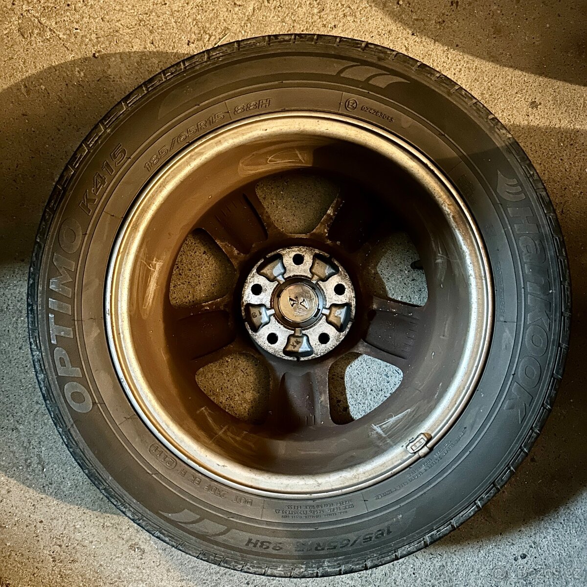 Alu kola 4x, plnohodnotná rezerva 1x - 8