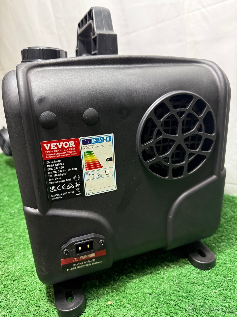 naftový ohřívač, 12 V/24 V VEVOR 8 kW - 8