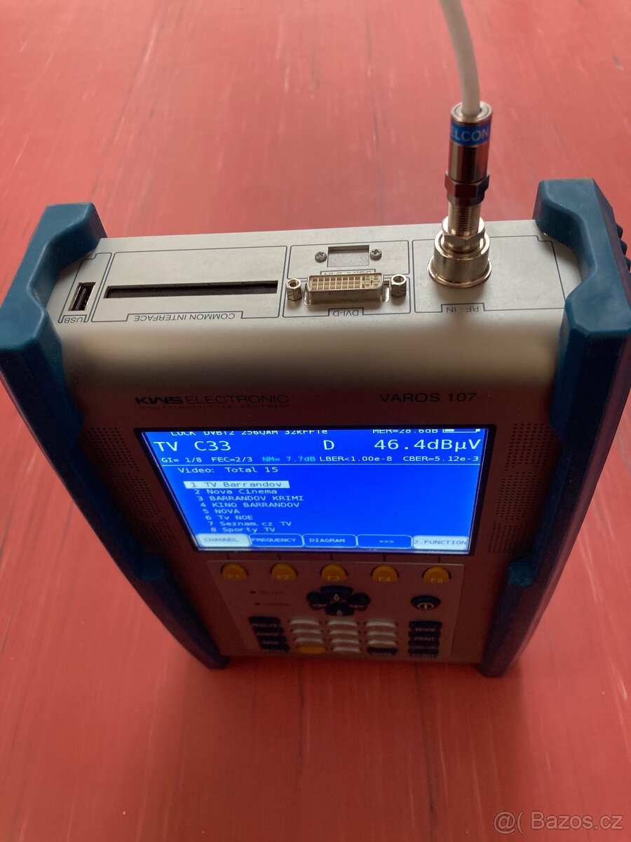 KWS Varos 107- měřící přístroj pro DVB T2,DVB-C,DOCSIS .... - 8