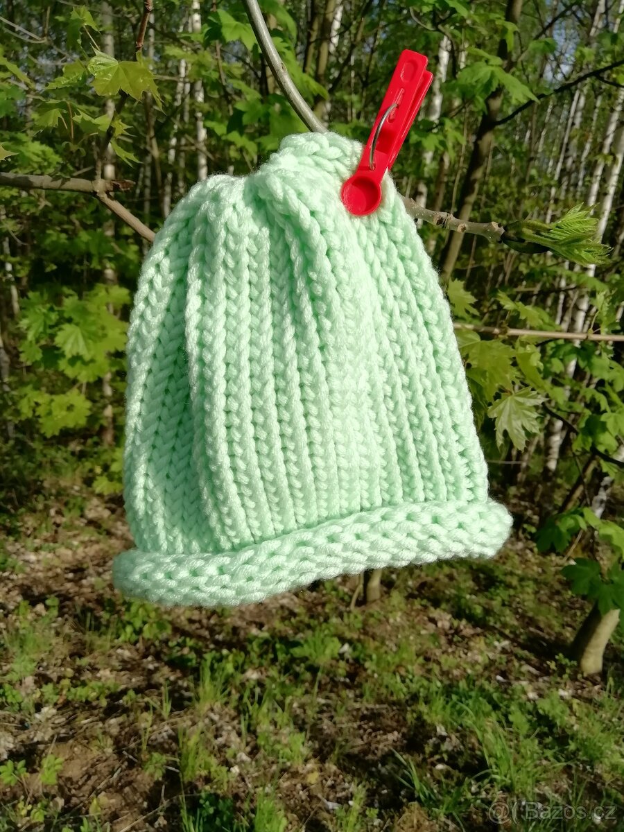 Nová pletená čepice - 8