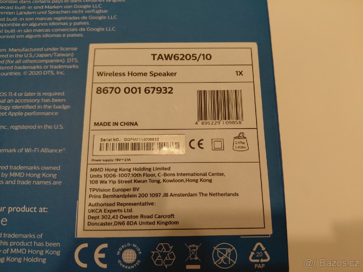 Reproduktor Philips TAW6505/10 - 8