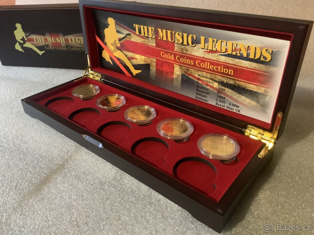 Luxusní etue pro zlaté mince 1oz The Music Legends - 8