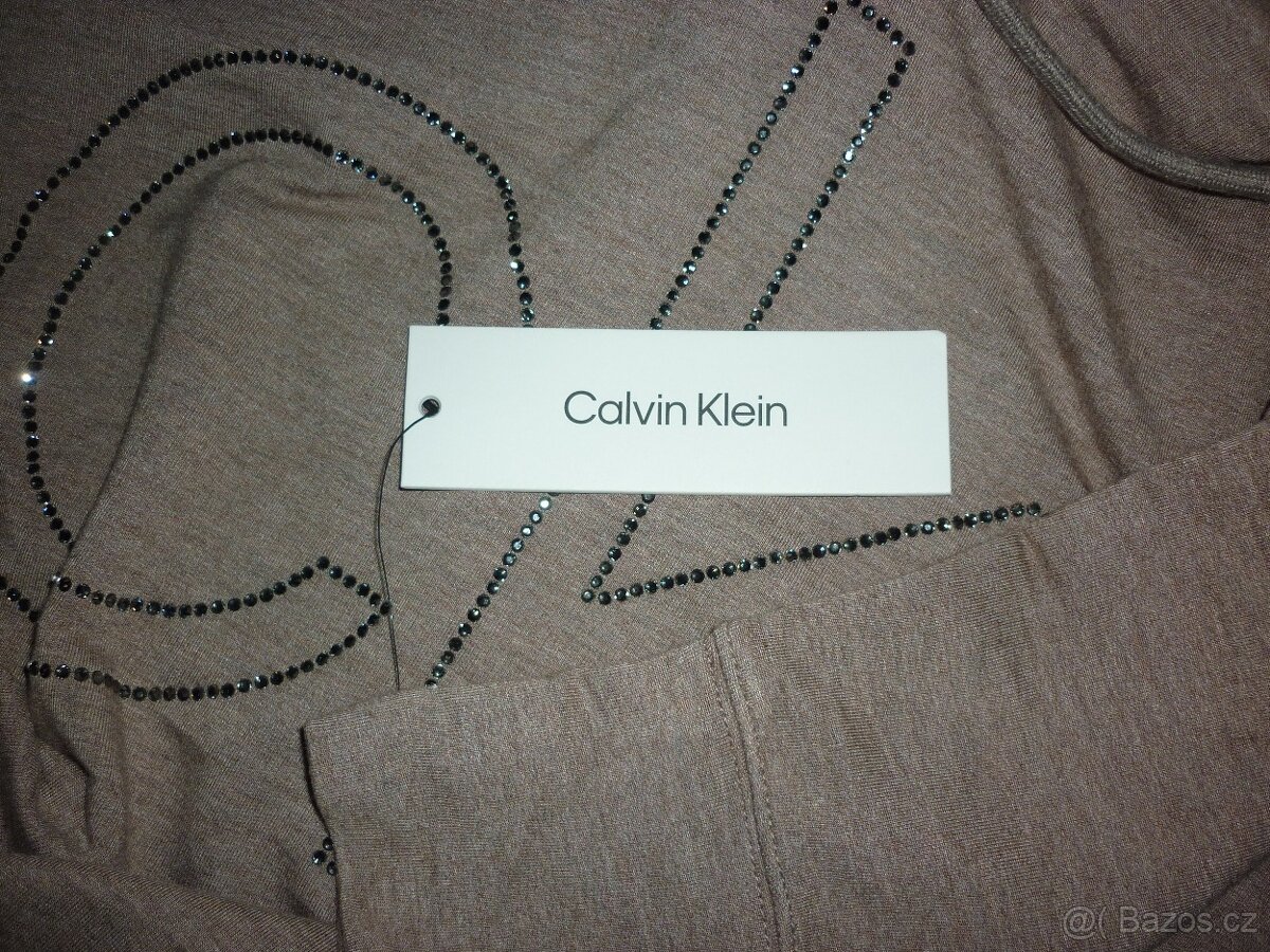 Hnědé šaty Calvin Klein - 8
