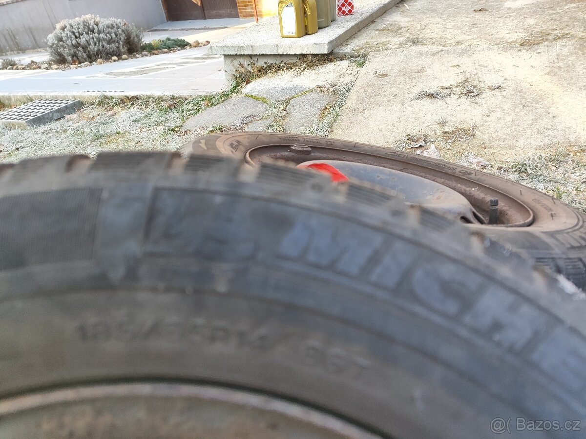 4x Disky + Zímní pneumatiky Michelin Alpin A3 185/65 R14 86T - 8