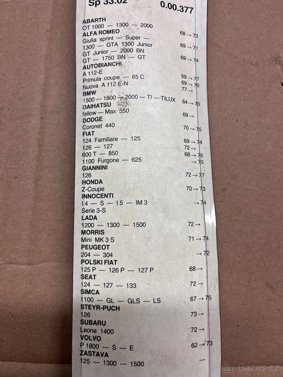 Chrom stěrače 33cm, Fiat, Alfa - 8