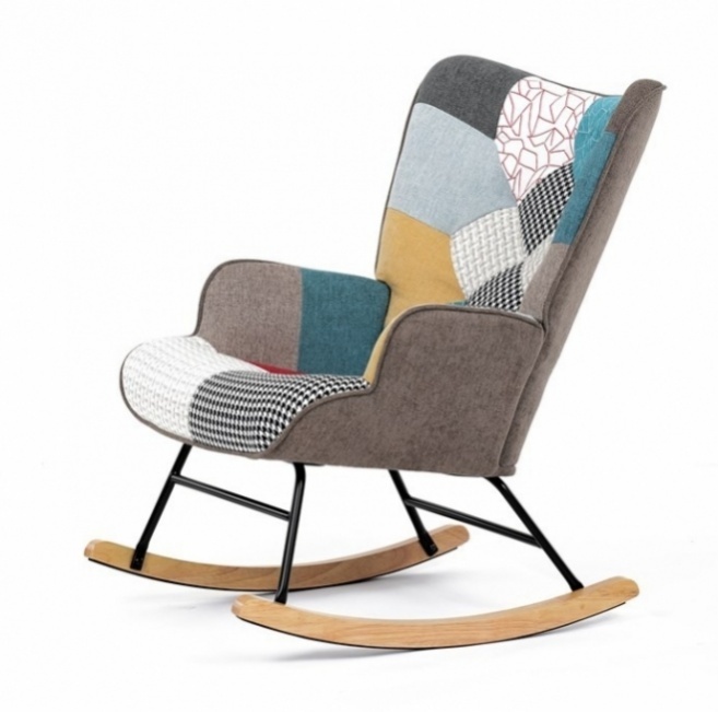 374 patchwork houpací křeslo - 8