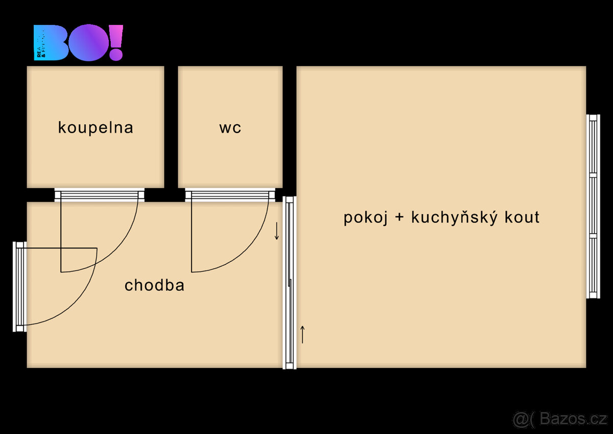 Pronájem bytu 1+kk, 29,6 m², ul. Zvonková, Havířov-Šumbark - 8