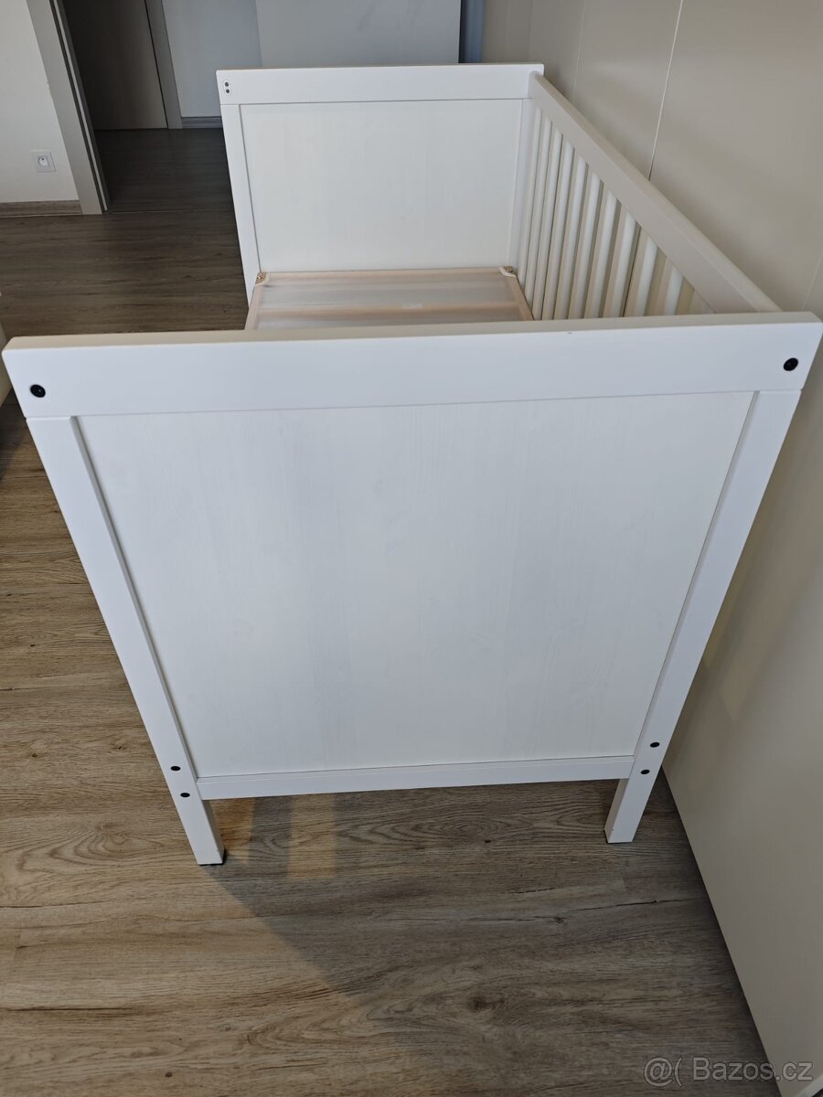 SUNDVIK Dětská postýlka, bílá, 60x120 cm - 8