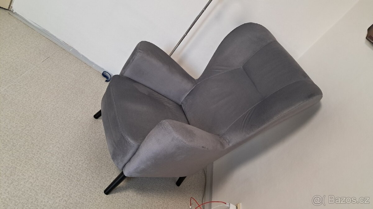 Troj sedak a křeslo šede barvi - 8