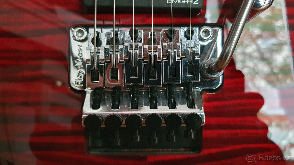 Zánovní elektrická kytara HB Fusion-III FR + snímače EMG - 8