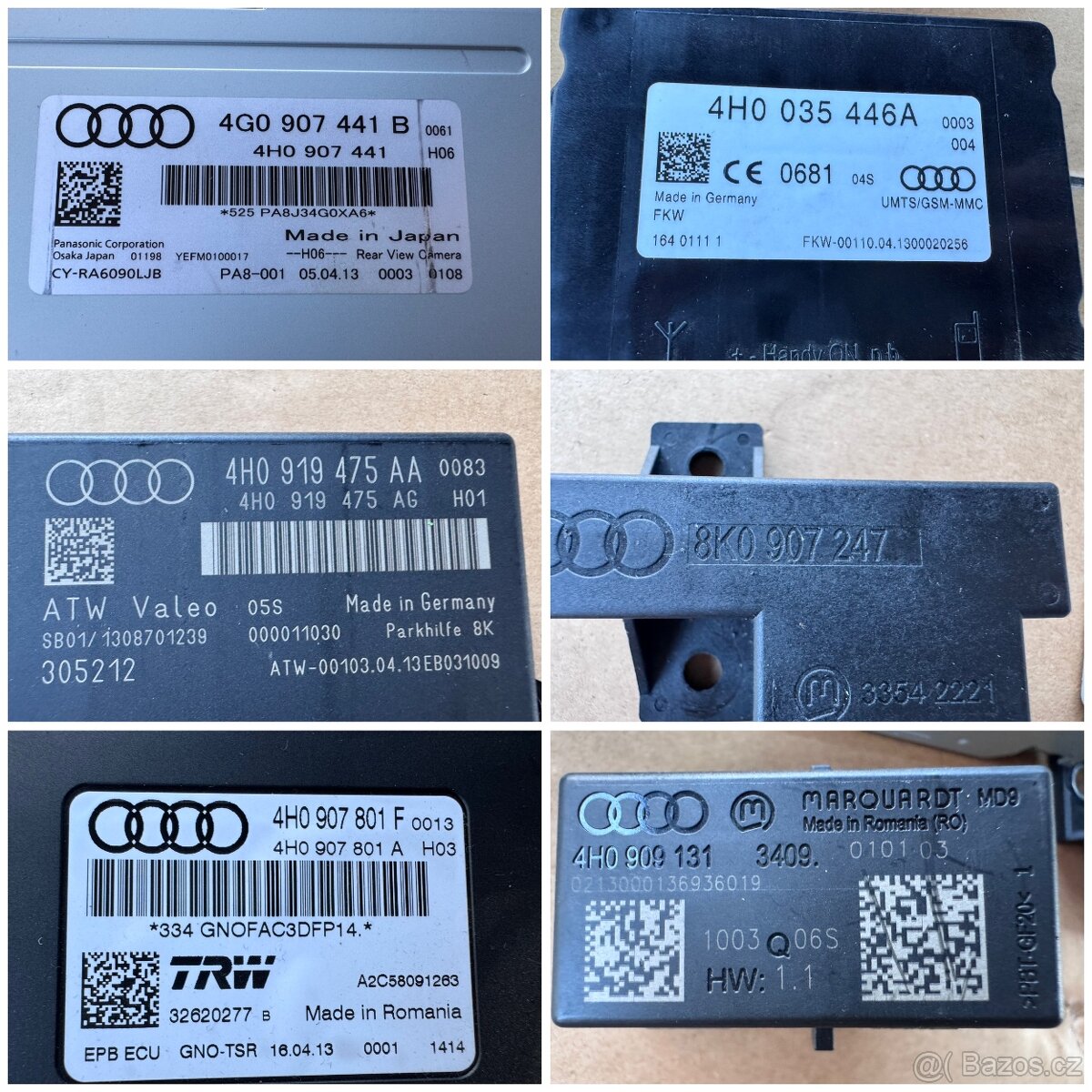 Jednotky a el. soucasti - Audi A6 4G/C7 - 8