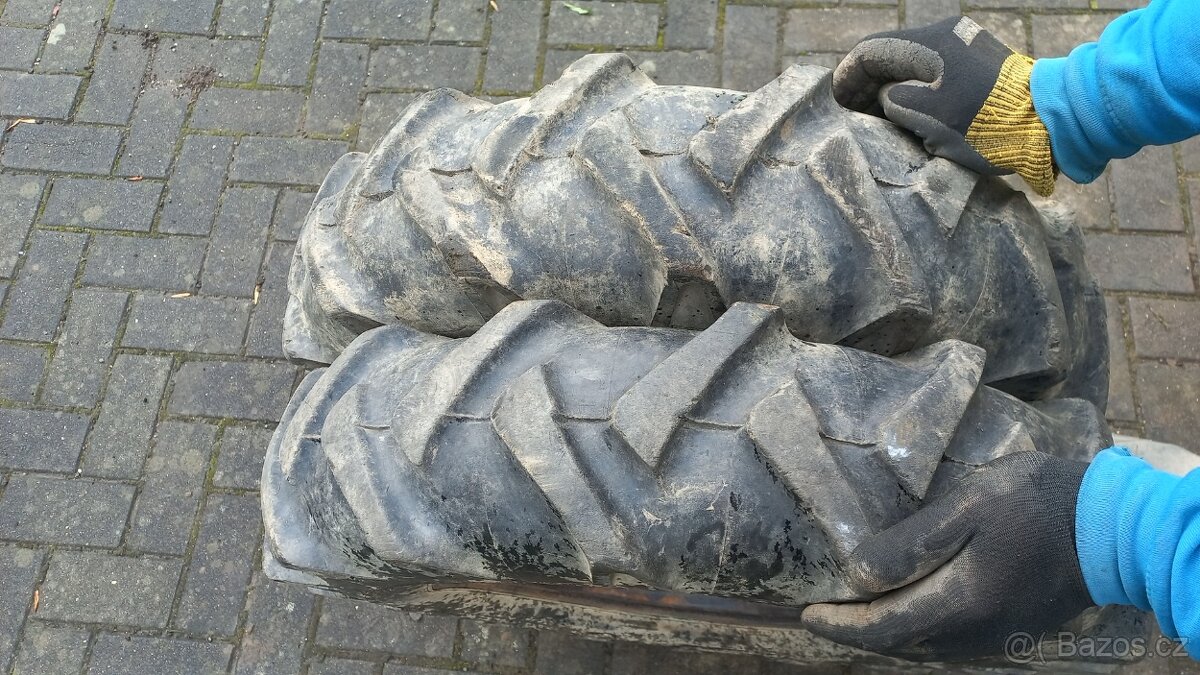 Prodám 2 ks pneu Barum 6.50x16 terénní šípová - 8