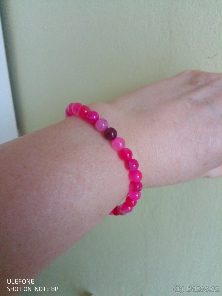 Náramek z minerálů 1 - 8