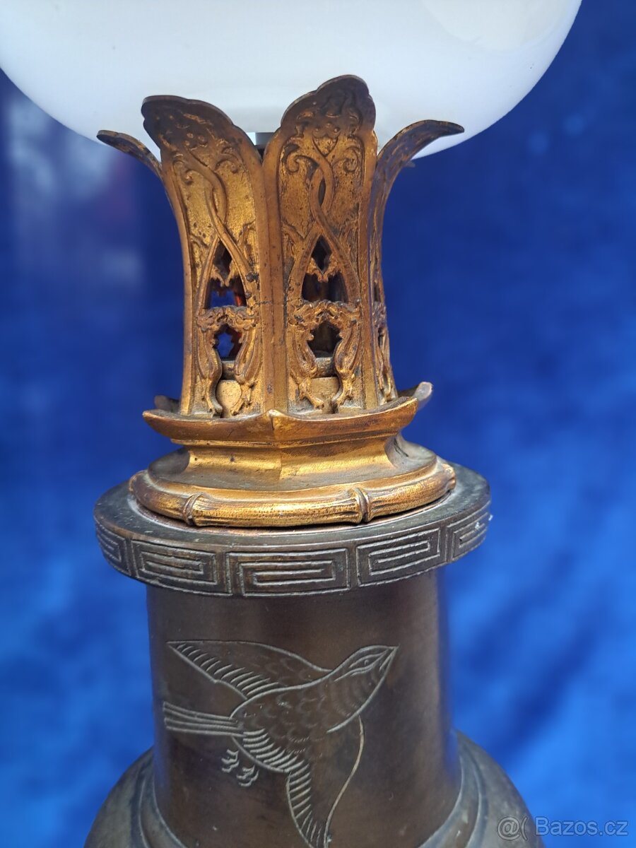Dvě bronzové lampy - 8