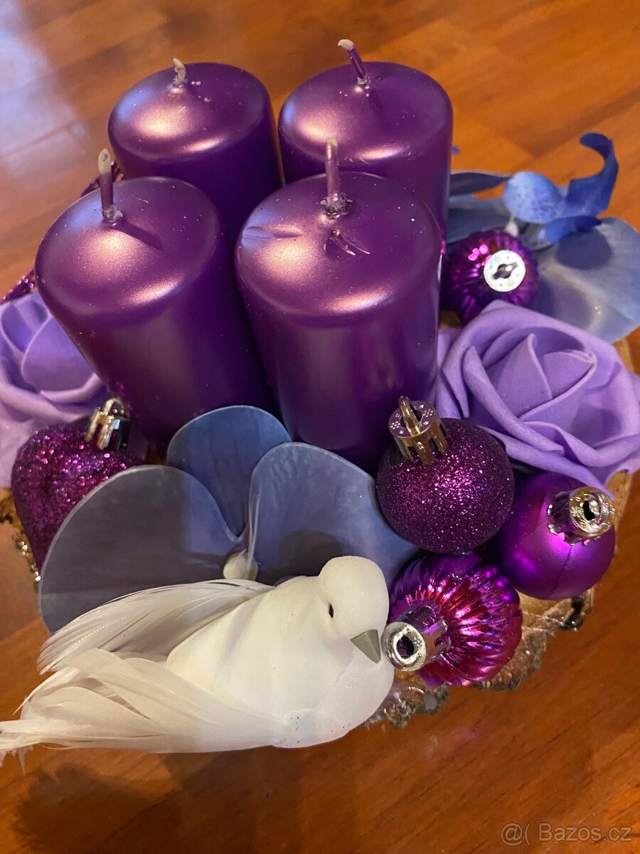 Svícen adventní, vánoční - 8