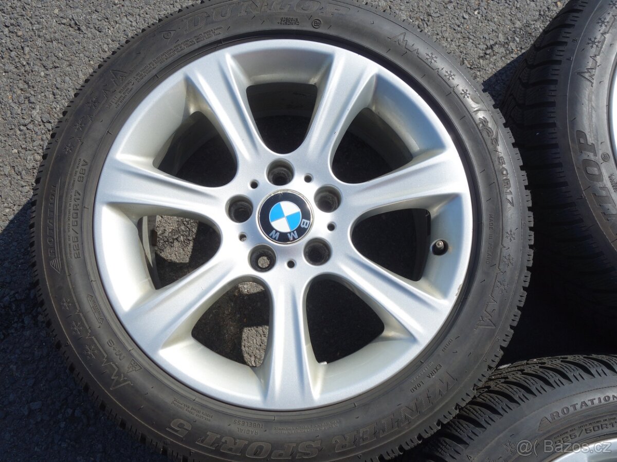 4ks orig. ALU disků BMW řada 3+ zimní pneu 17" - 8