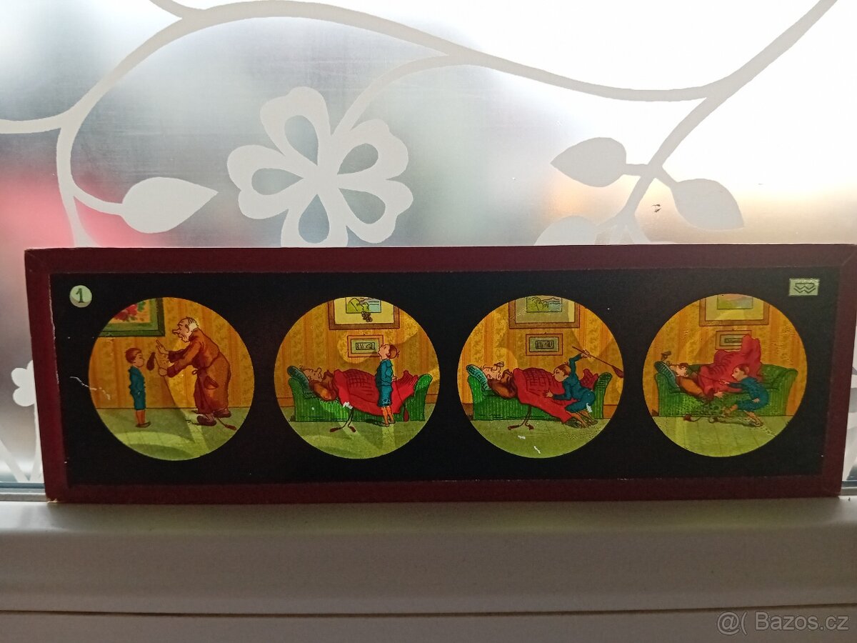 Sklíčka do magické lucerny staré (historické) - 8