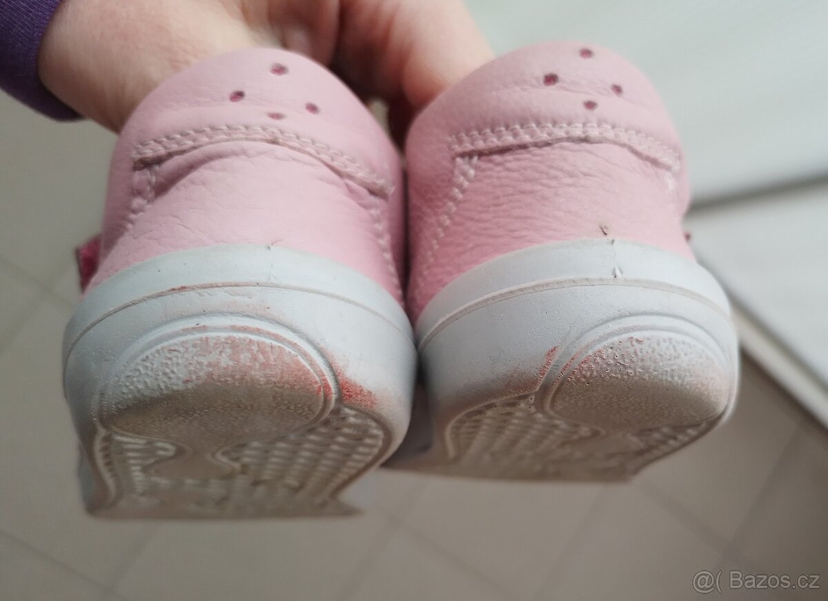 Barefoot kotníkové boty Superfit Superfree Nappa Rosa vel. 2 - 8