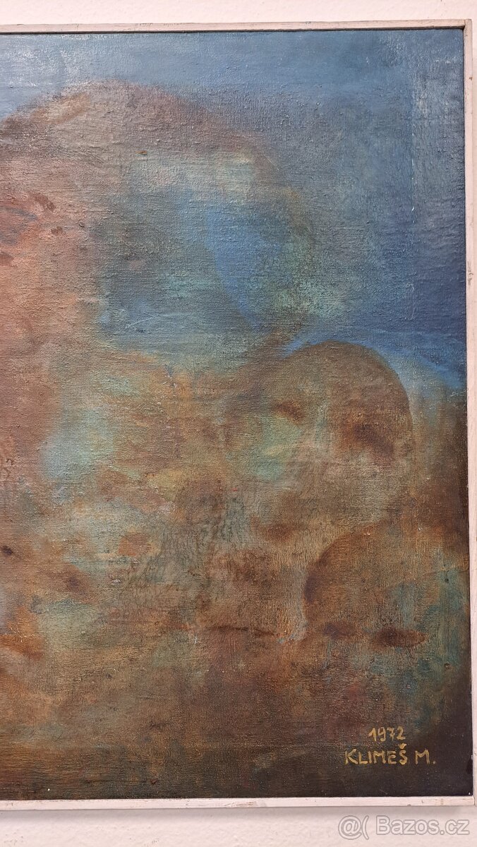 Velký obraz - Milan Klimeš 1972 - olej plátno 6789 - 8