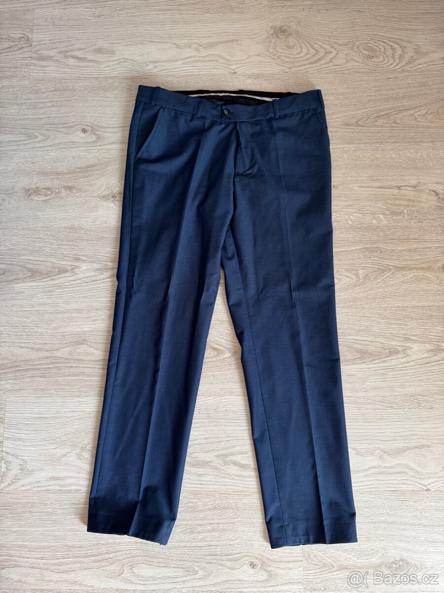 Pánský modrý oblek - 8