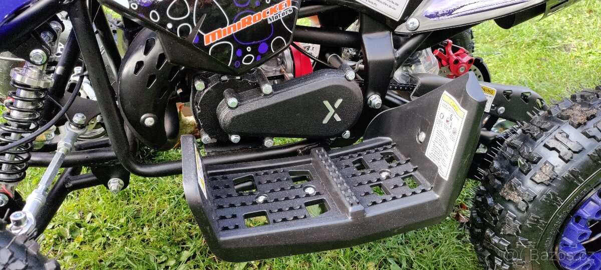 Nová dětská čtyřkolka R E-start modrá - 8