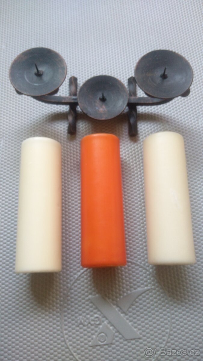 Svícen kovový, ruční práce - 8