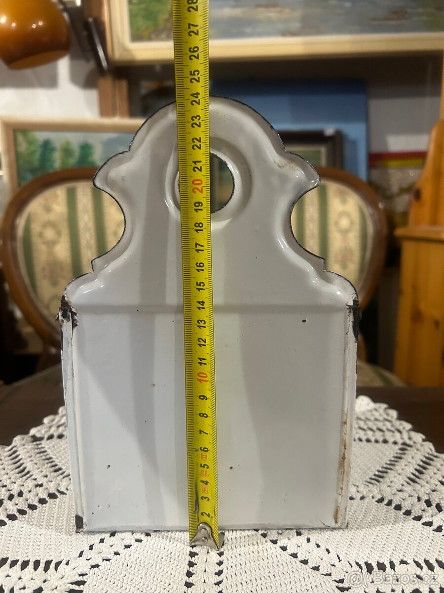 Stará smaltovaná solnička - 8