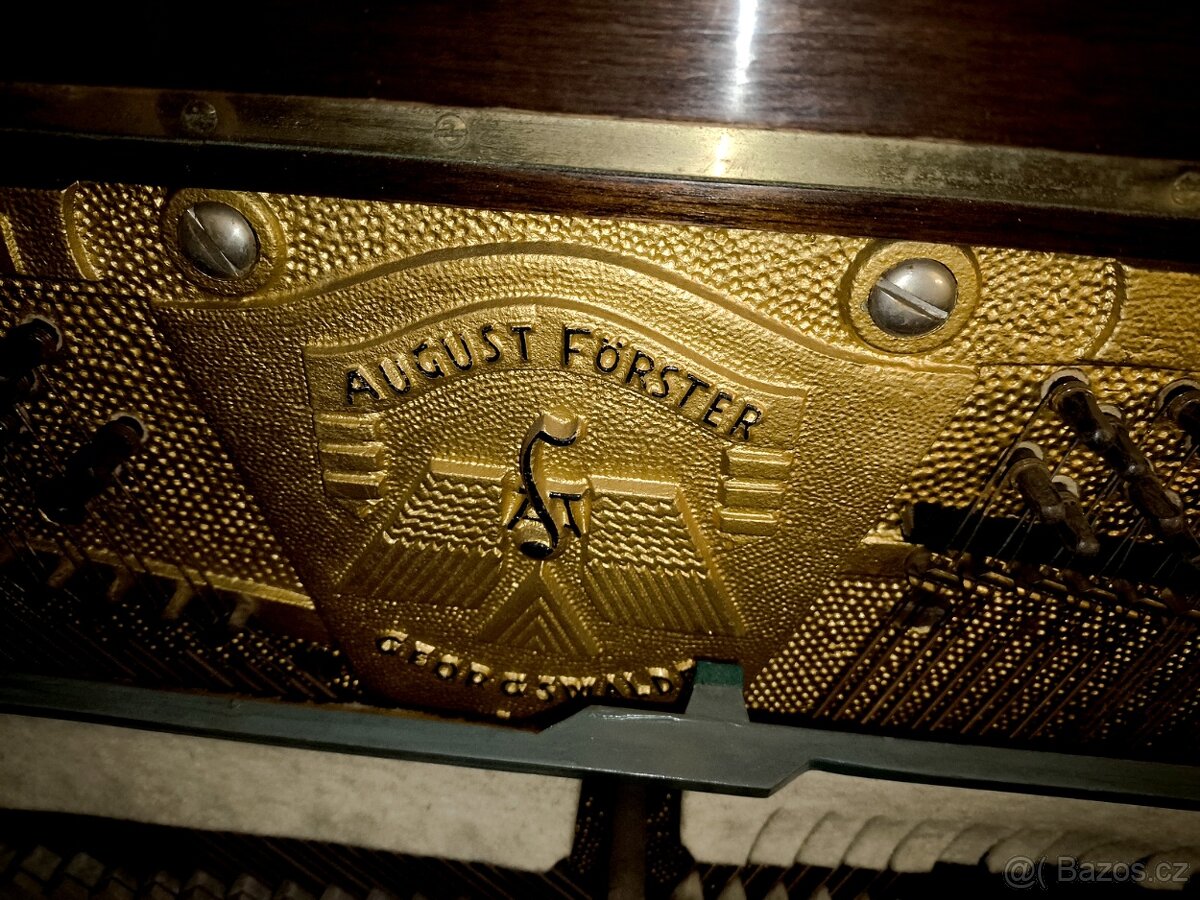 Pianino August Förster, stolička, metronom - 8