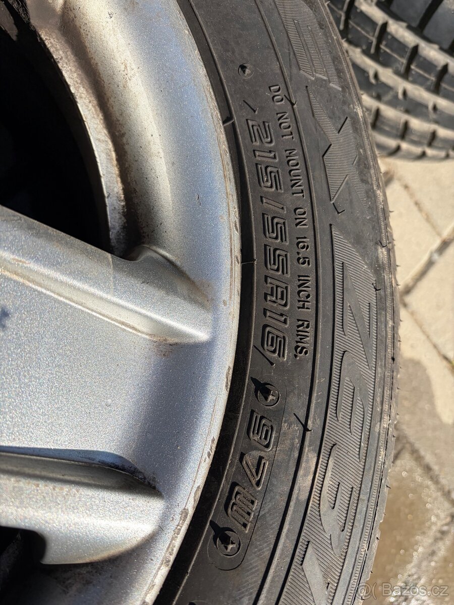 Letní pneu s diskama 215/55 R16 - 8