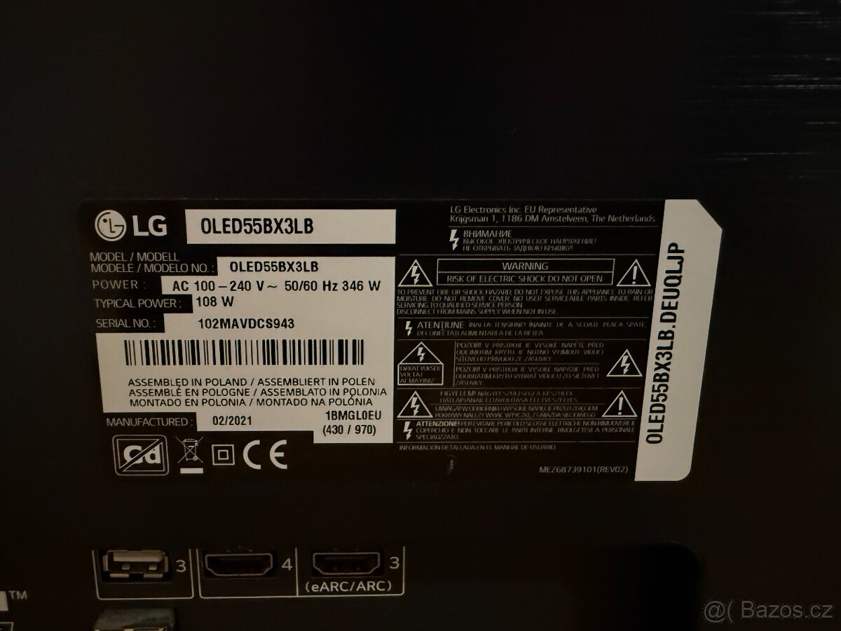 Televize LG 55” OLED BX 4K Smart TV - 8