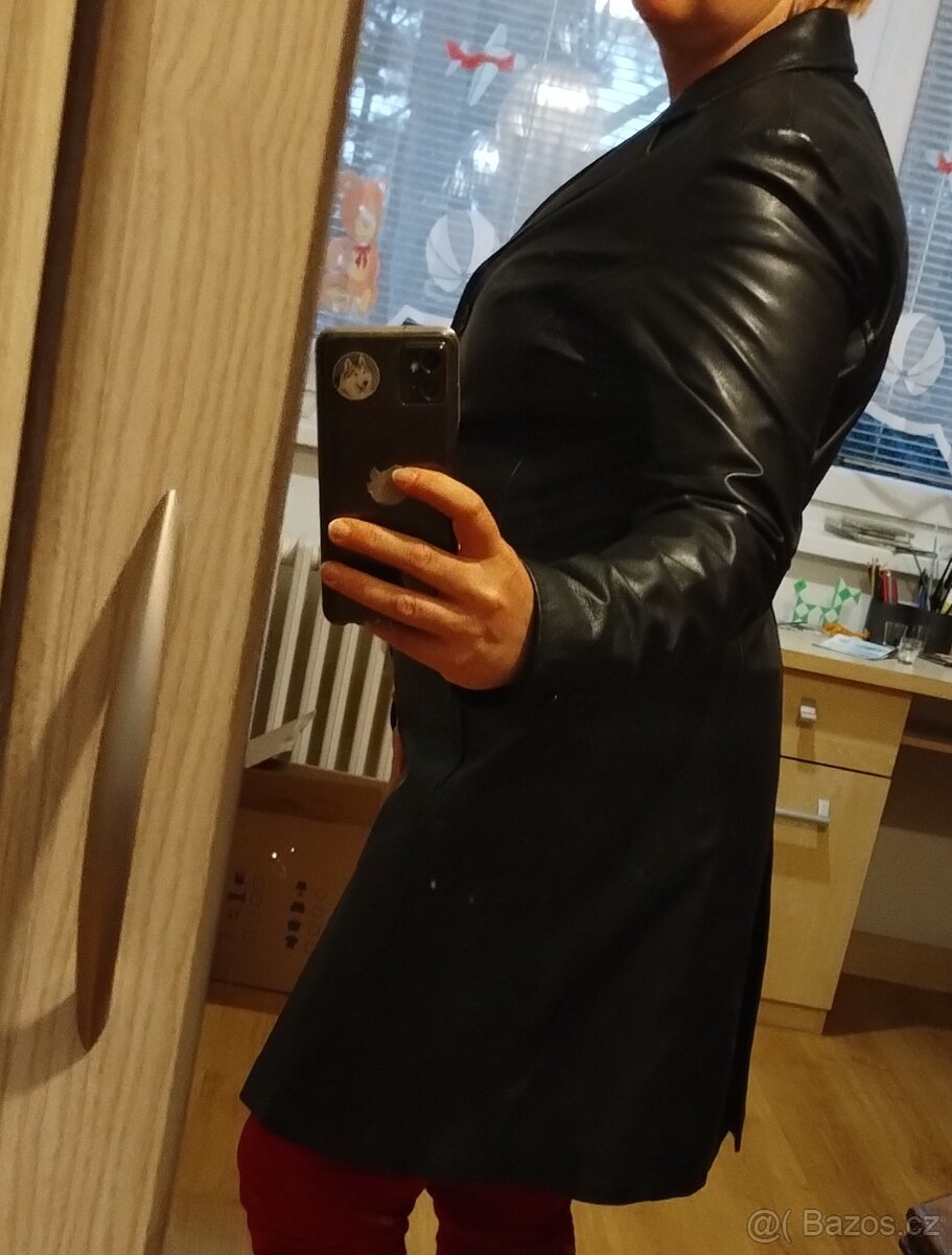 Kožený kabát Kara - 8