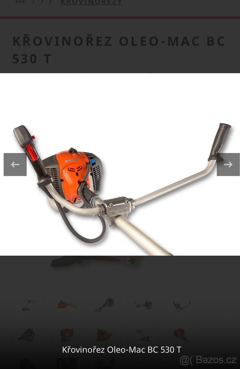 Prodám křovinořez Oleo-Mac BC 530T - 8