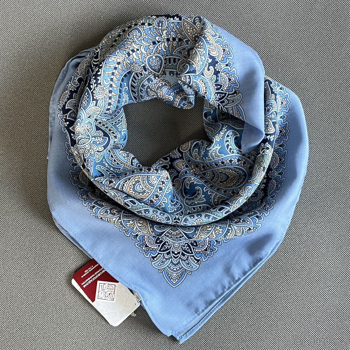 Ruský šátek 89x89 cm 100% merino, Pavlovskij Posad - 8