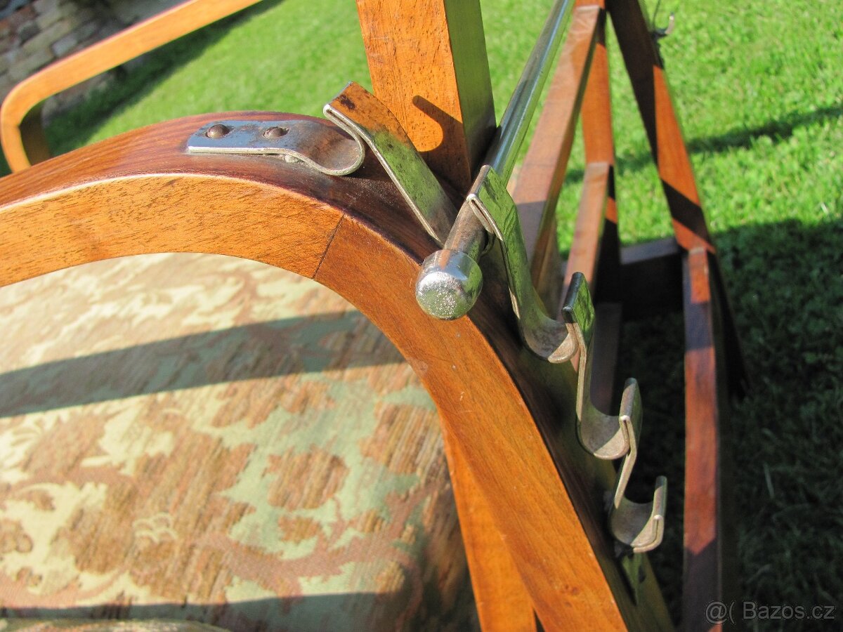 Polohovací křeslo Art Deco / 2ks / Halabala ? - 8